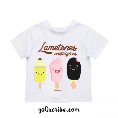 Camiseta bebé y niños "Lametones nostálgicos"