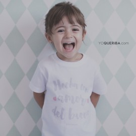 Camiseta para bebés "Hecho con amor del bueno"
