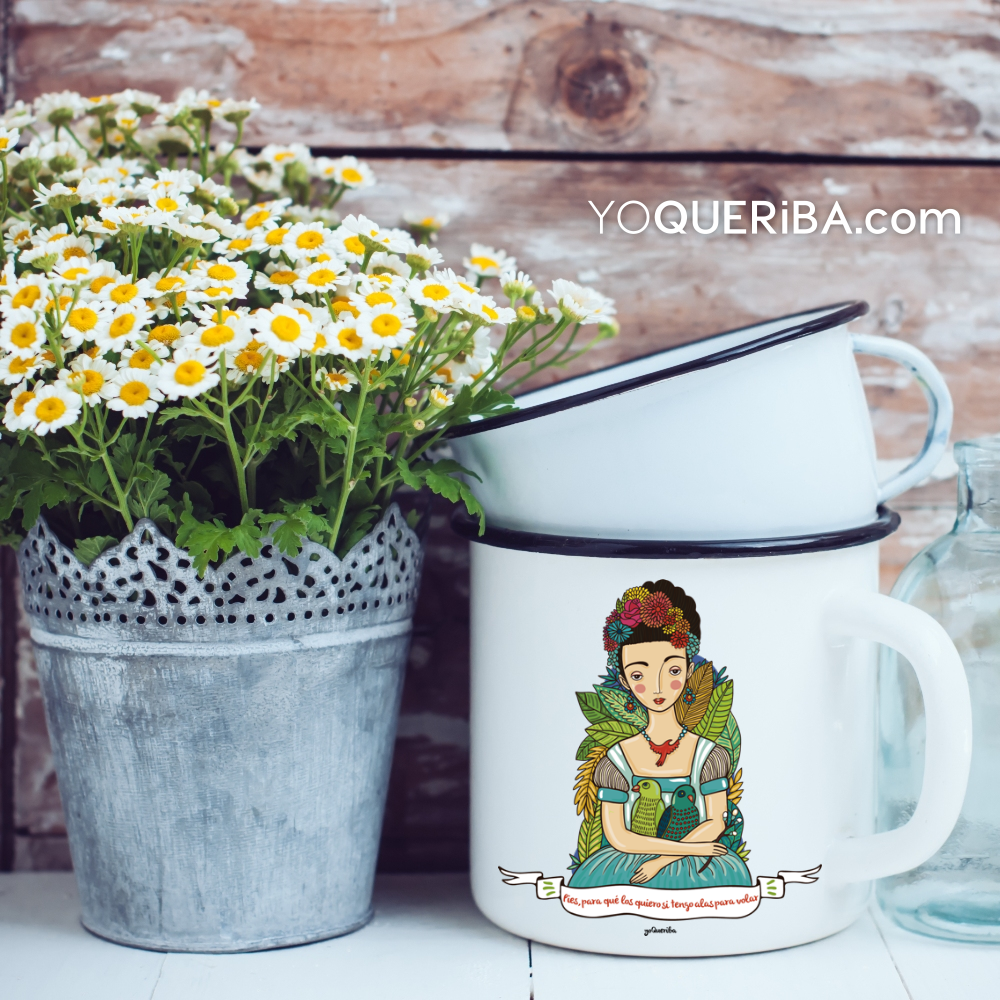 imagen taza peltre FRIDA 01